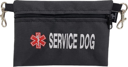 ActiveDogs service dog embroidered pouch front view showing medical alert symbol