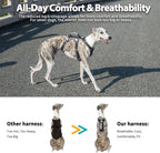 Breathable mesh padded anti escape puppy vest side view