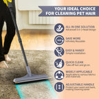 Deep cleaning pet hair removal tool on stairs