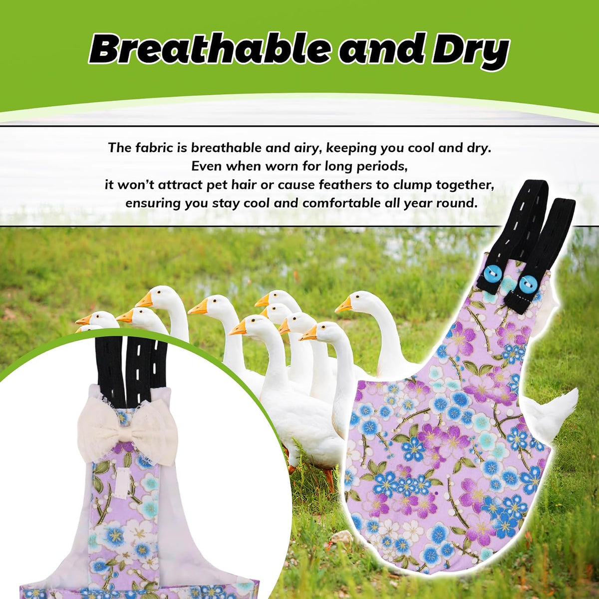 Adjustable Diaper for Pet Geese, Pet Ducks and Pet Chickens - Image 3