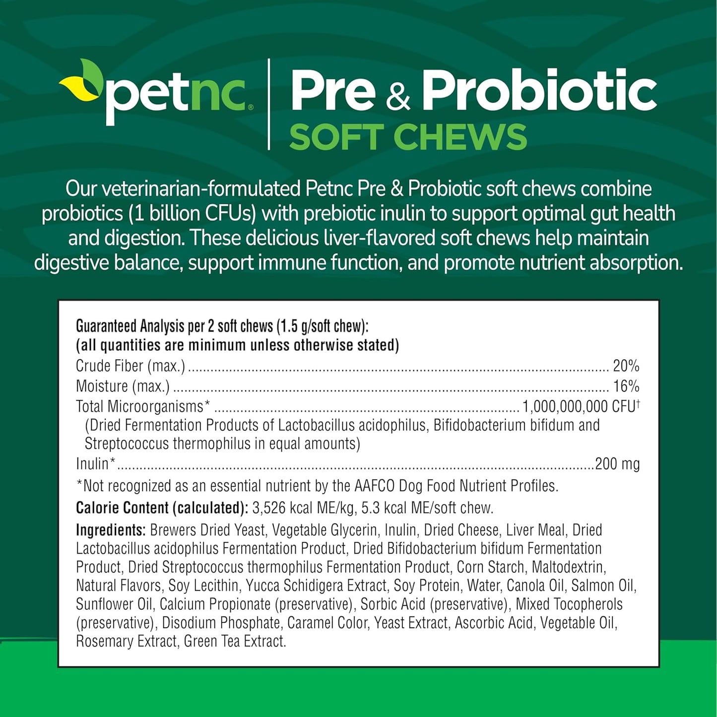 PetNC Natural Care Liver Flavor,Cheese Pre & Probiotic Soft Chews for Dog 120 ct (Pack of 1) (Packaging May Vary) - Image 12