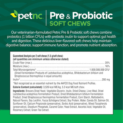PetNC Natural Care Liver Flavor,Cheese Pre & Probiotic Soft Chews for Dog 120 ct (Pack of 1) (Packaging May Vary) - Image 12