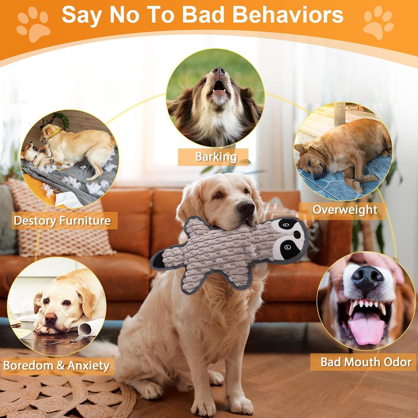 Interactive flat pet toys with built in squeakers and crinkle paper layers