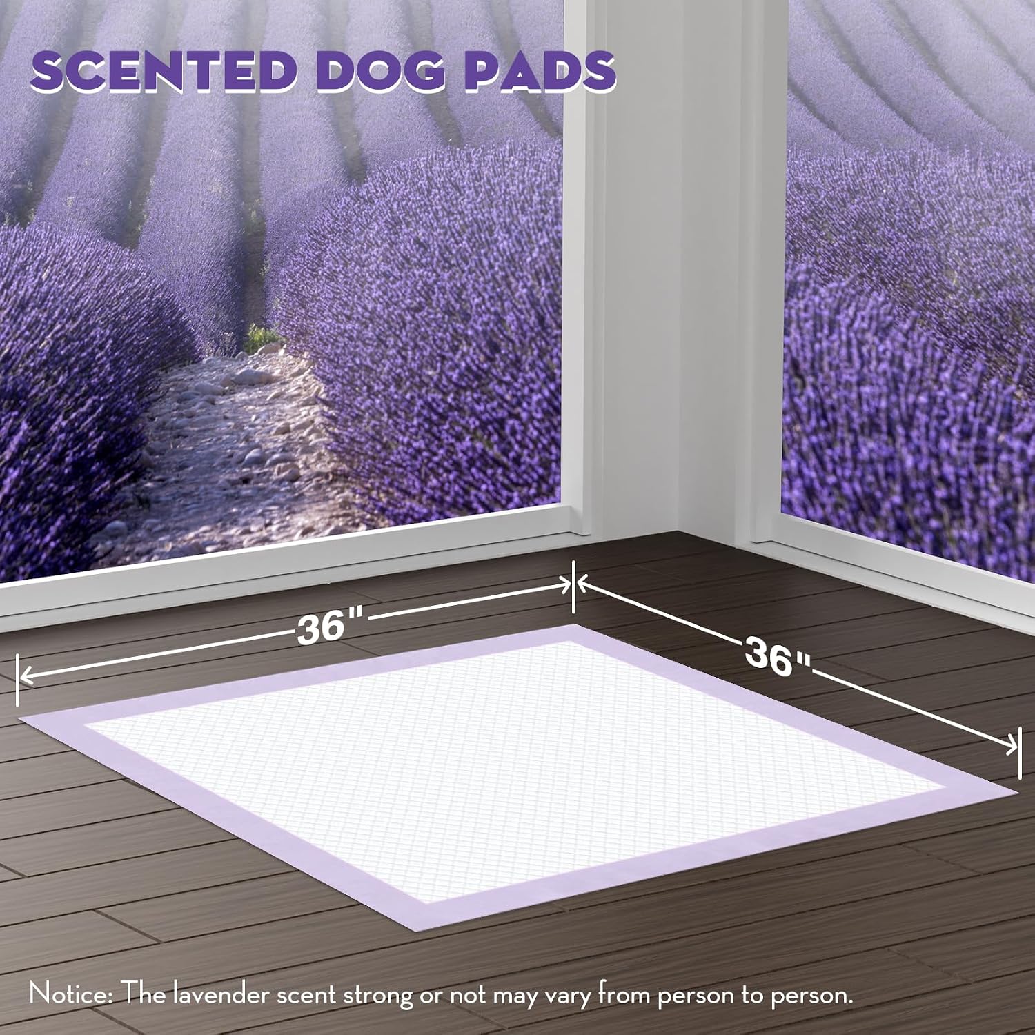 Croci disposable puppy training pads laid flat on living room floor