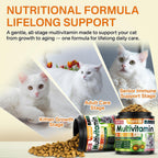 Veterinarian formulated crunchy cat vitamins with eleven essential nutrients