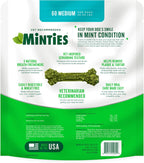 Rudra Retails imported Minties 60 pieces mint flavored daily care pet snacks selection