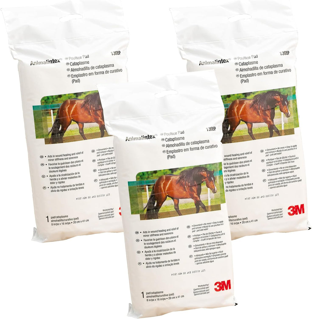 Authentic USA imported 3M Animalintex horse first aid dressing pack