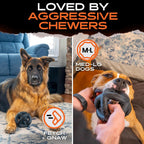 Monster K9 5.5 inch durable dog ball size comparison