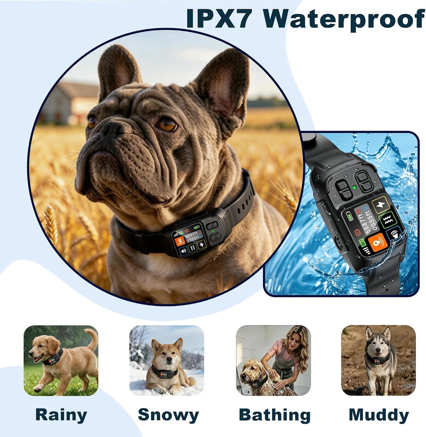 Adjustable training modes layout detailing beep vibration and static levels.