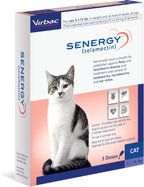 Virbac Senergy cat flea and heartworm treatment box