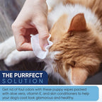 Magicare alcohol free pet grooming wipes pack showing flip top lid.