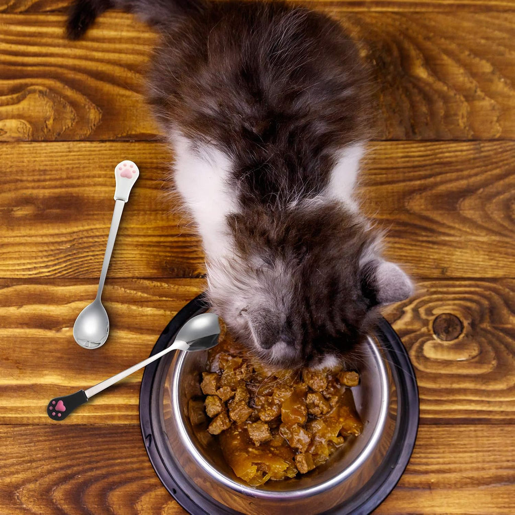 Side view of Patelai stainless steel pet food scoop