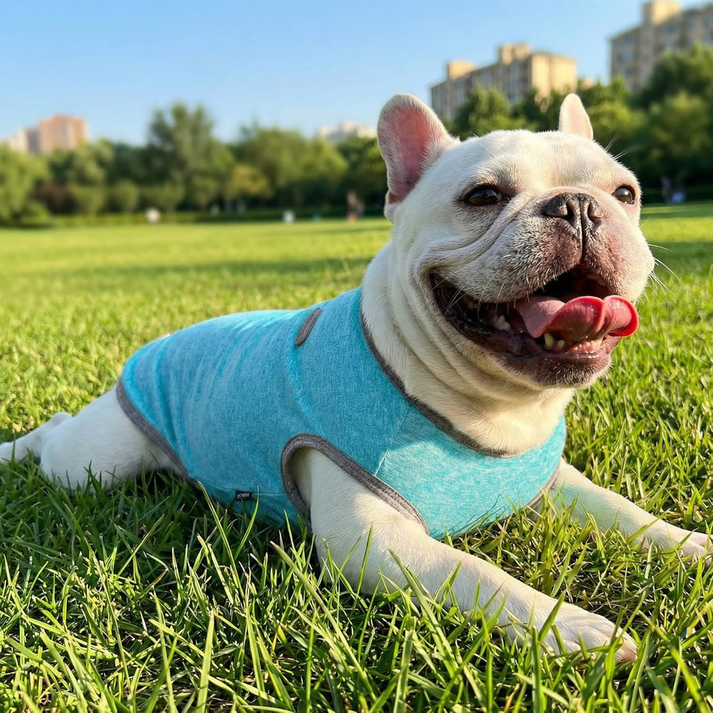 Stretchy polyester spandex blend dog shirt material texture