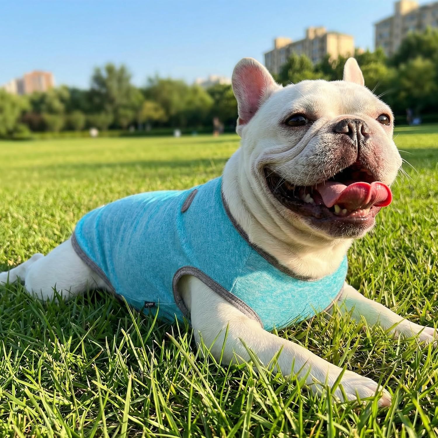 Stretchy polyester spandex blend dog shirt material texture