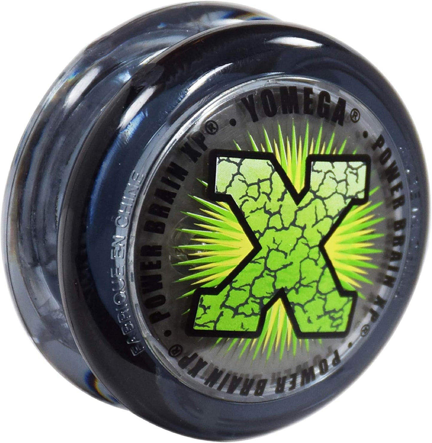 Yomega Power Brain XP professional yoyo front view grey
