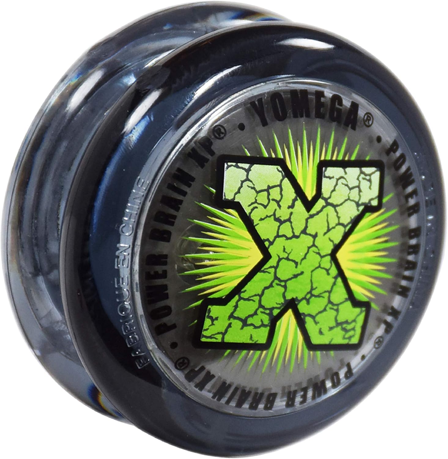 Yomega Power Brain XP professional yoyo front view grey