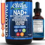 Clean Nutraceuticals NAD Plus Liquid Supplement front view bottle