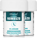 Ebanel 5 percent lidocaine numbing cream front view twin pack jars