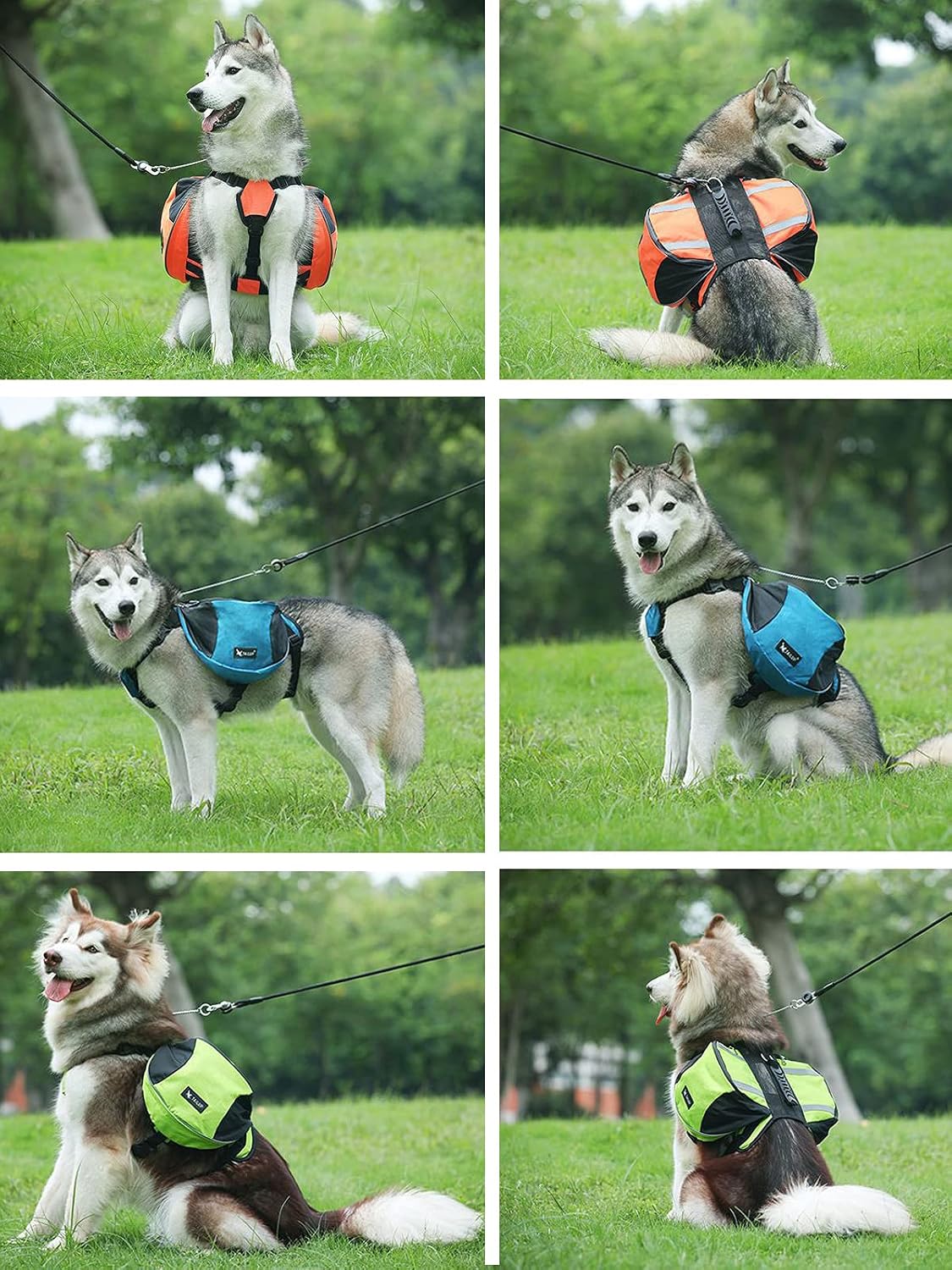 Lifeunion dog pack hound travel backpack displaying the durable water-resistant outer polyester fabric
