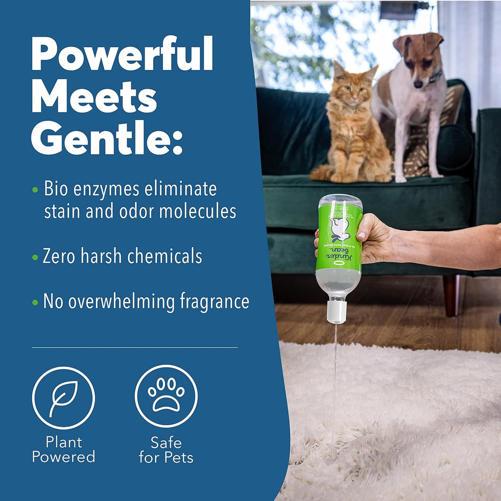 Kinderbean pet laundry and carpet cleaning enzyme solution bottle