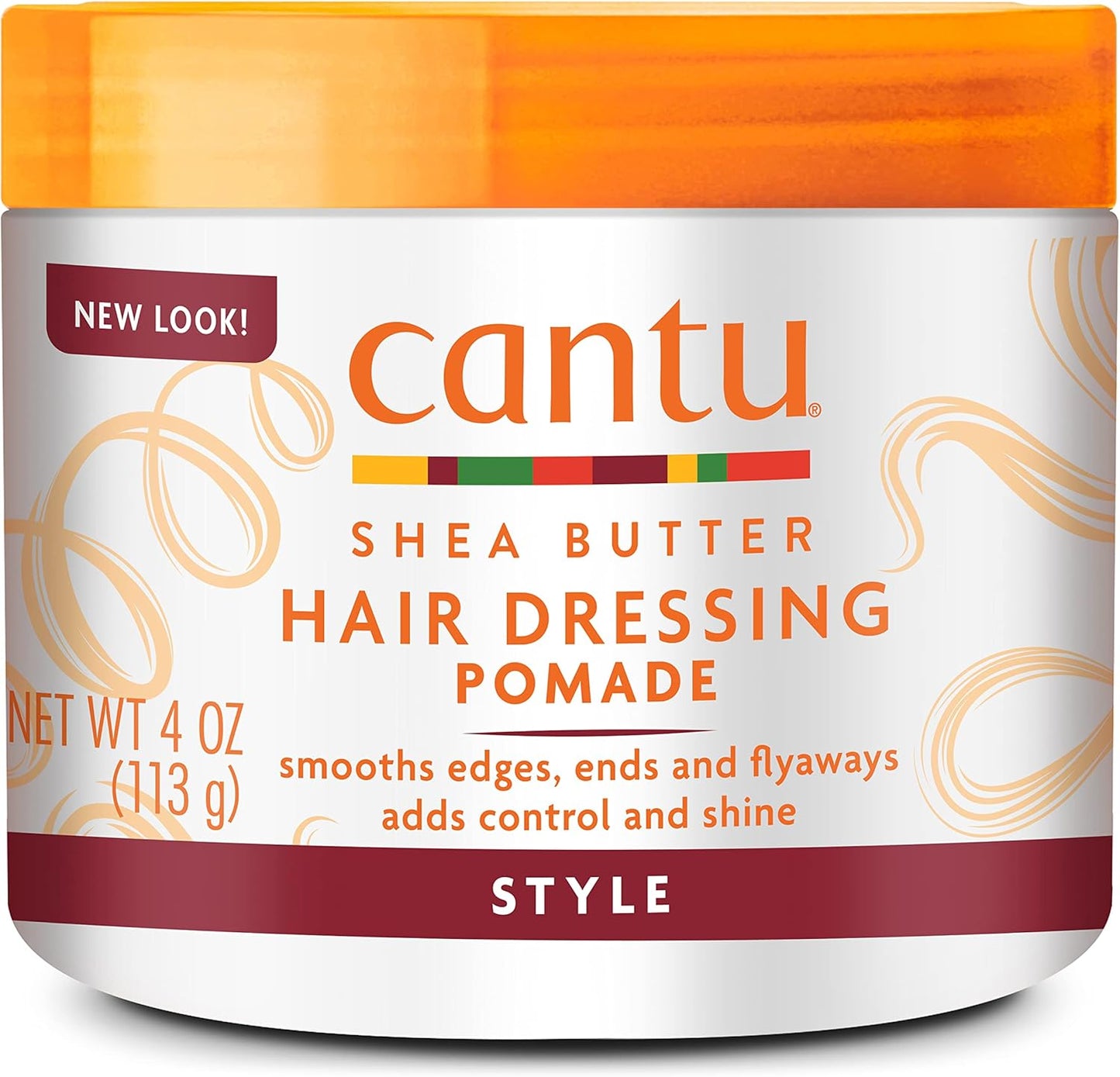 Cantu Shea Butter Hair Dressing Pomade 4 Ounce front view for textured hair care