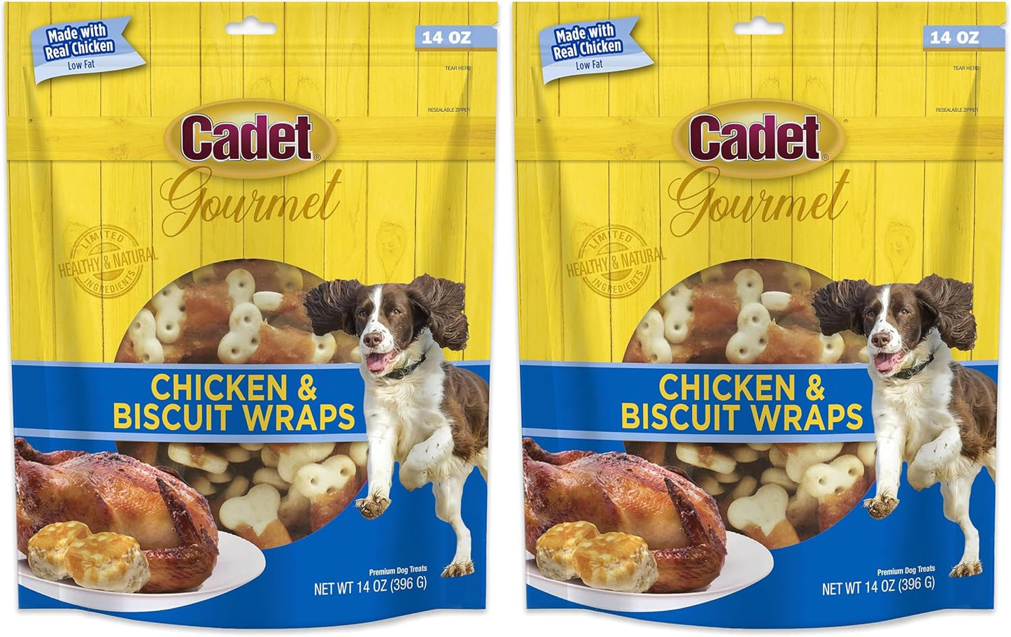 Cadet Gourmet Sweet Potato & Duck Dog Treats Wraps - Healthy & Natural Sweet Potato & Duck Dog Training Treats for Small & Large Breeds - Inspected & Tested in USA (28 oz.) - Image 14