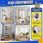 Premium USA imported automated cat toy close up view.
