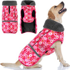 Doglay Dog Coat, Waterproof Dog Jacket Pet Winter Coat for Cold Weather with Thicken Furry Collar, Reflective Puppy Winter Jacket Warm Fleece Lining for Small Medium Large Pets - Image 10