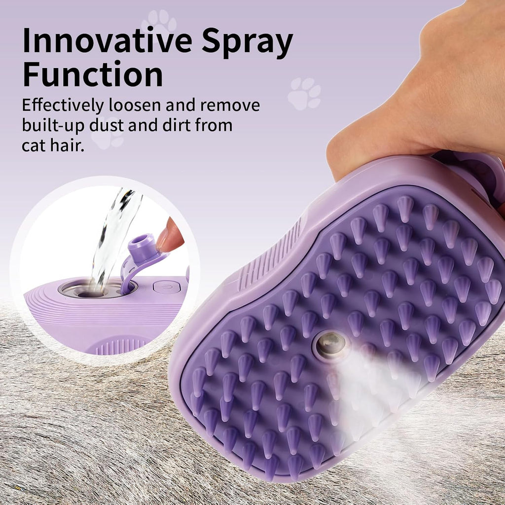 Close up of silicone bristles on Baytion steam brush