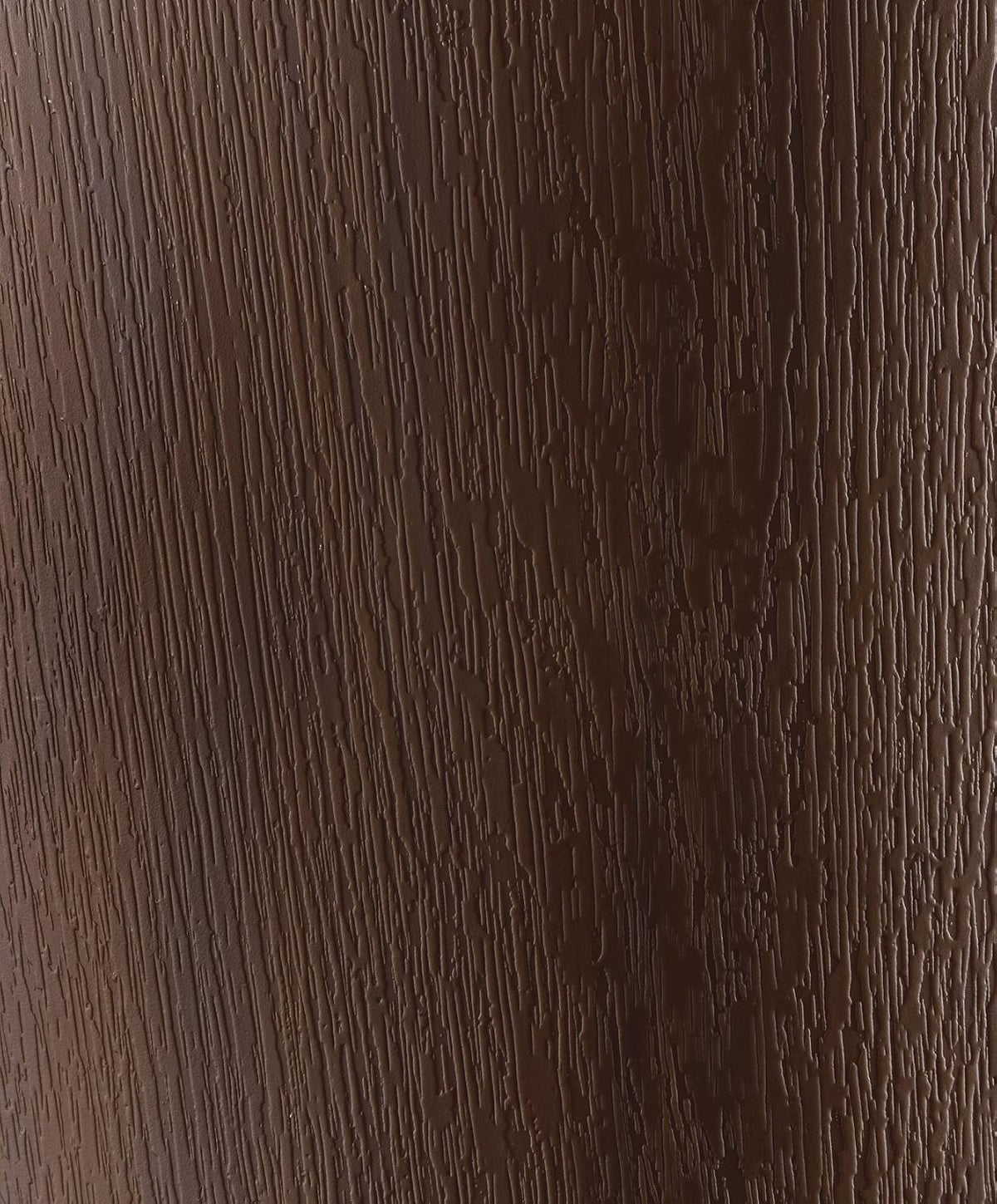 Richell small wastebasket showing textured wood finish