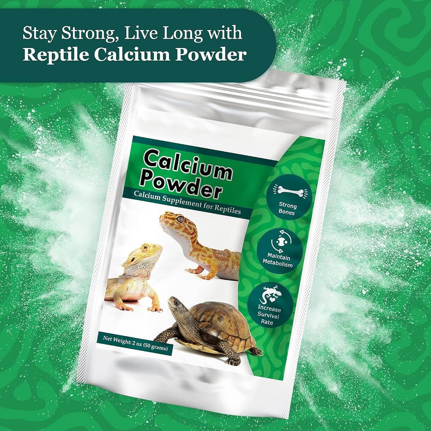 CoCoo calcium powder dish for leopard gecko feeding