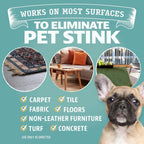 Citrus scent pet odor neutralizer for carpet and couch cleaning