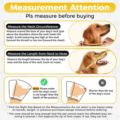 Soft padded edge dog cone collar side view