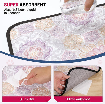 Close up of absorbent honeycomb quilting on Bumubi dog pee pads
