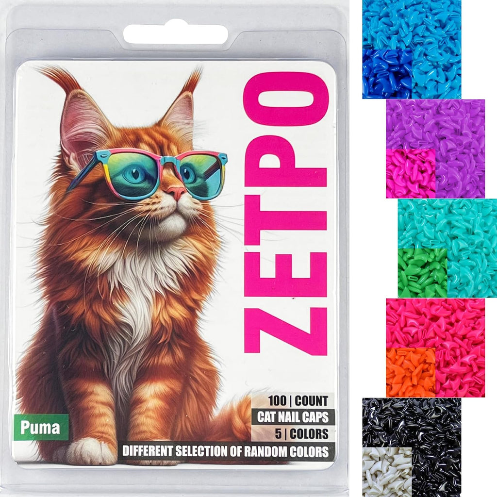 Zetpo kitten nail caps close up view