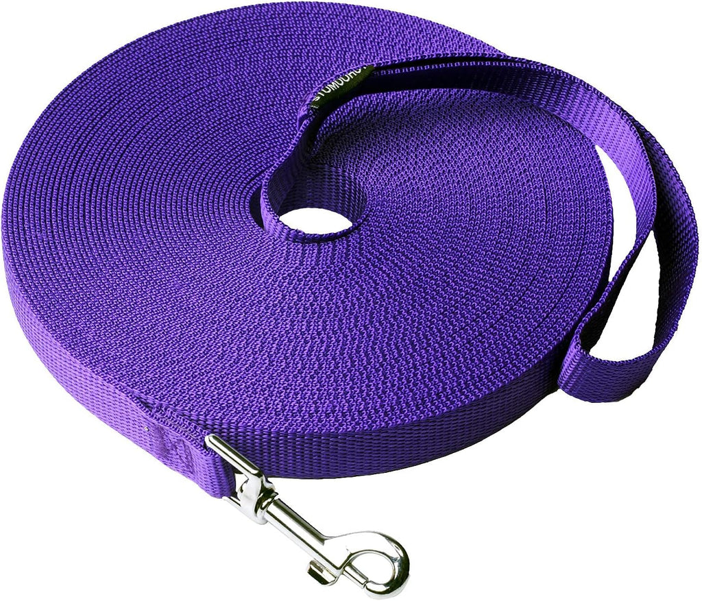 Dog/Puppy Obedience Recall Training Agility Lead - 15ft 20ft 30ft 40ft 50ft Training Leash - Great for Play, Camping, or Backyard (Pink, 20 Feet) - Image 14