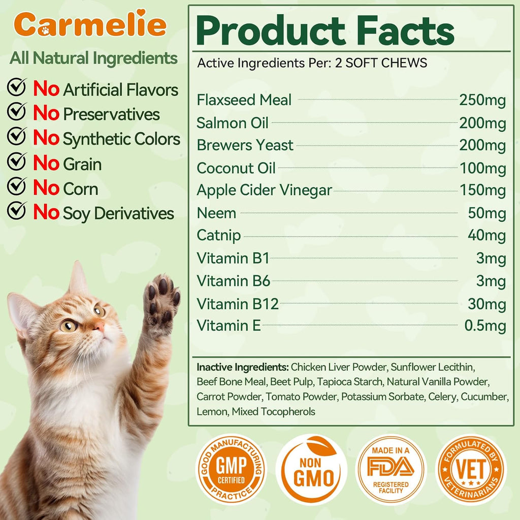 All breed allergen free cat health supplement for flea control