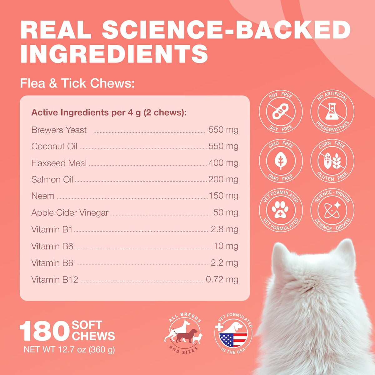 Chewia natural pest defense chewables for all dog breeds