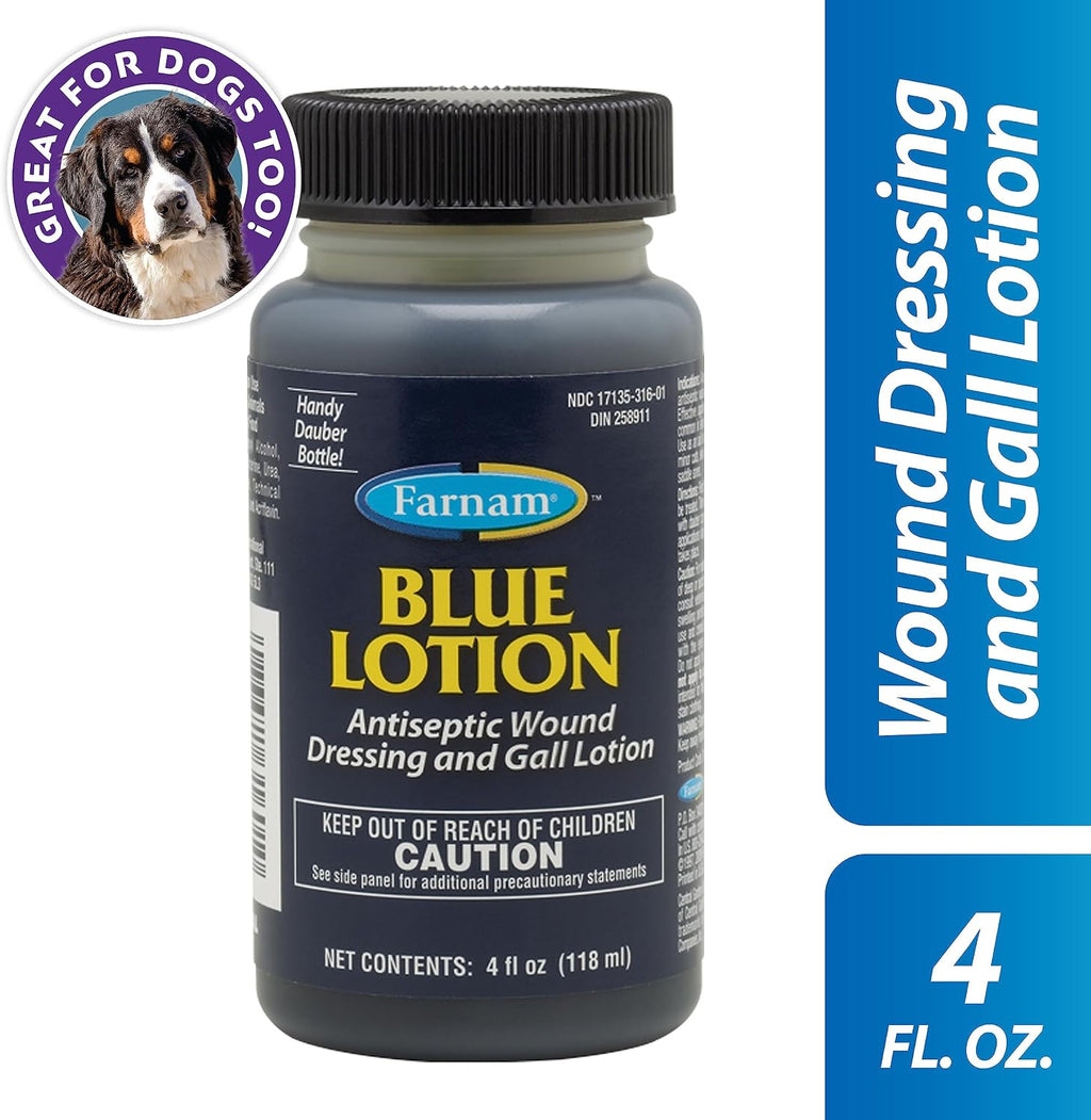 Farnam 4 fluid ounce gall lotion packaging and label details