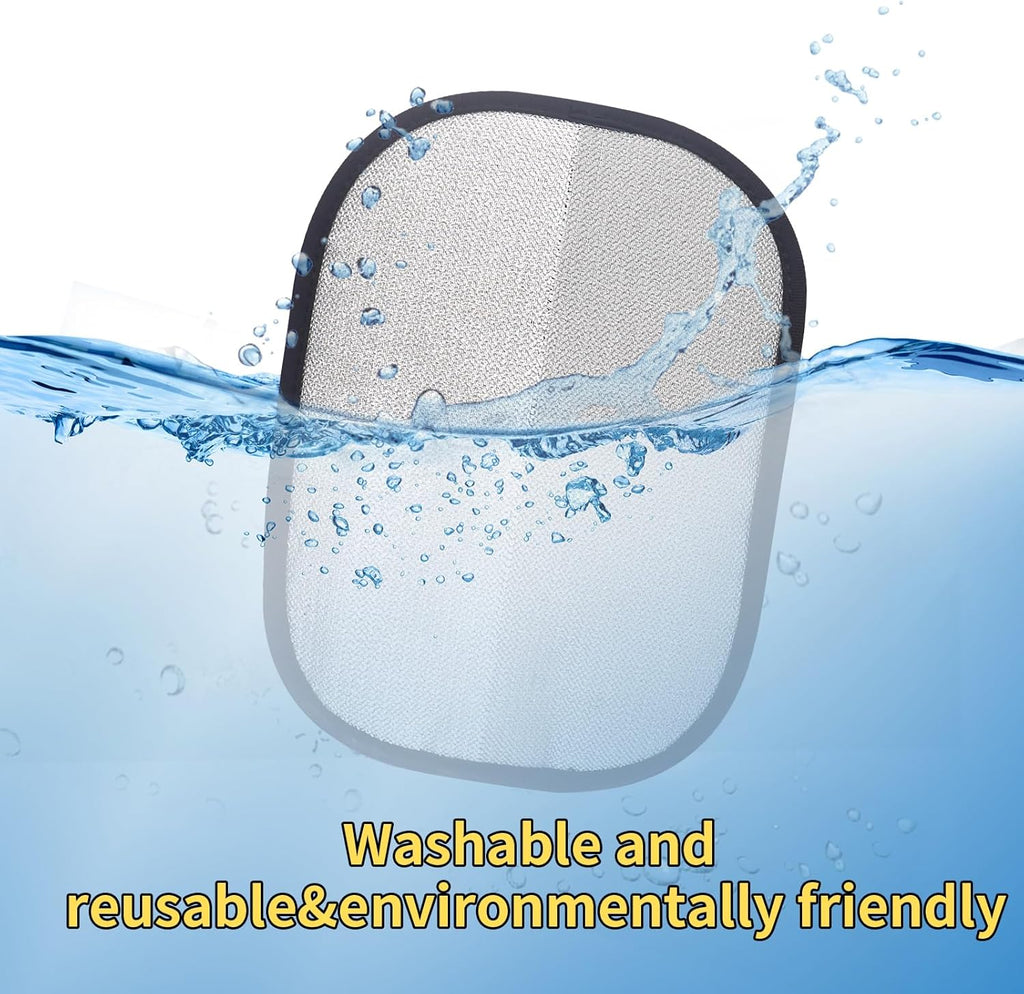 Side view of CUBIZ breathable mesh pet hair removal glove