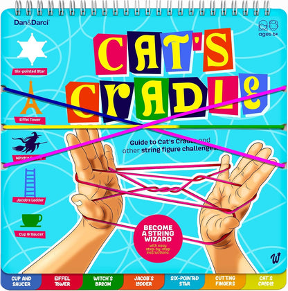 Dan&Darci Cats Cradle String Game Kit - Easter Basket Stuffers - Gifts for 8 9 10 11 12 Year Old Girl - Unique Gift for Kids, Tween, Preteen Girl Gift - Kids Game Ages 6-8 - Childrens Activity Games - Image 1