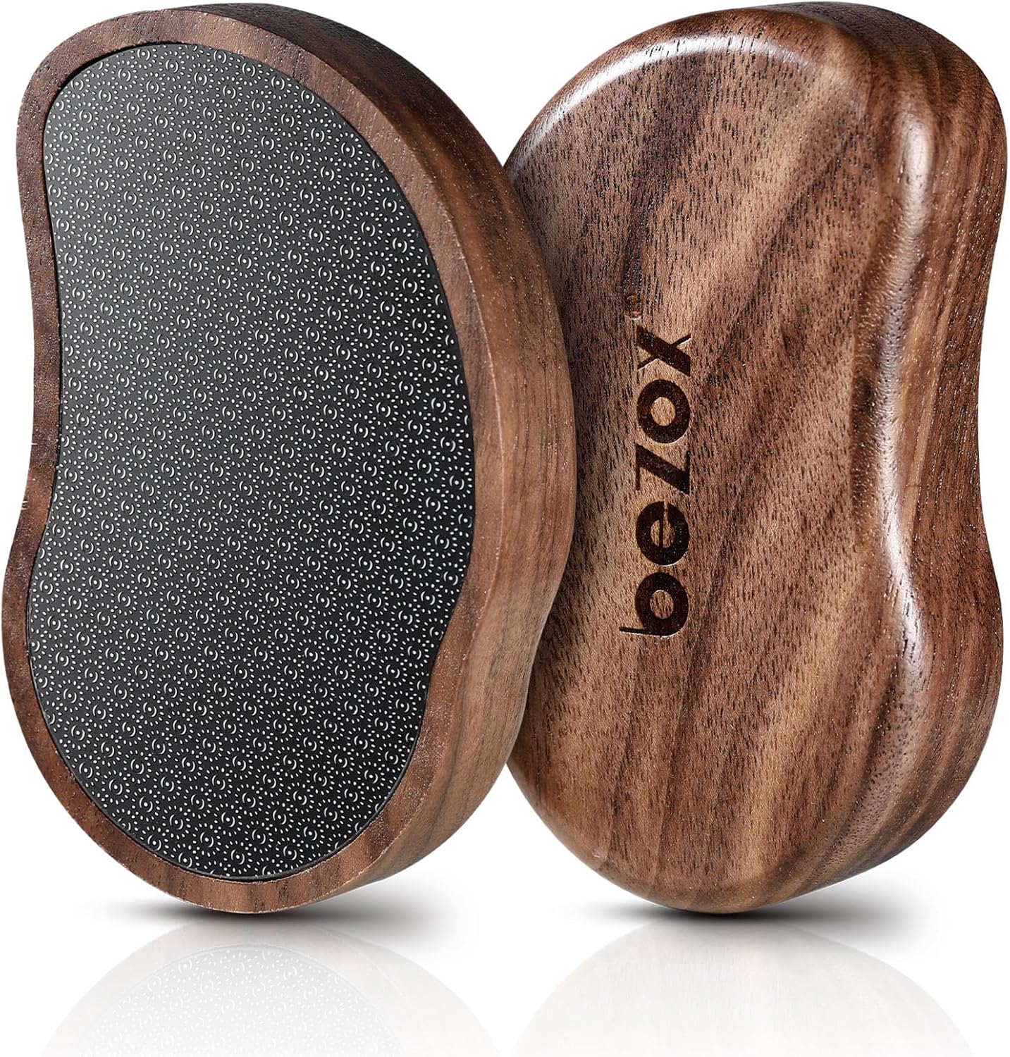 Bezox glass pumice stone front view for foot callus removal