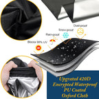 Close up view of ventilation zipper and breathable mesh material