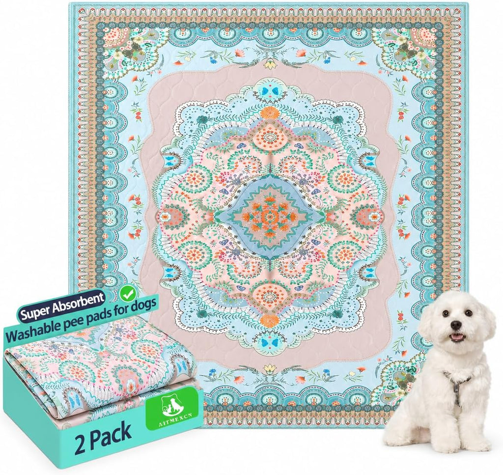 Aitmexcn Washable Puppy Dog Pee Pad, 2PCS 100% Waterproof Whelping Training Mat for Puppy/Senior Dog, Fast Drying Reusable Puppy Pads for Indoor, Outdoor and Car Travel- 24'' x 36'' - Image 11