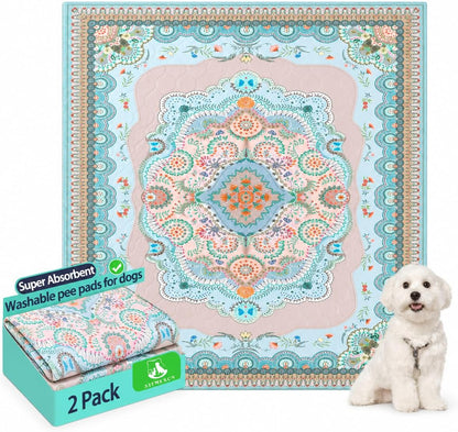 Aitmexcn Washable Puppy Dog Pee Pad, 2PCS 100% Waterproof Whelping Training Mat for Puppy/Senior Dog, Fast Drying Reusable Puppy Pads for Indoor, Outdoor and Car Travel- 24'' x 36'' - Image 11