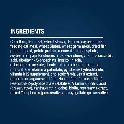 Brand logo and product name on Tetra Pond fish food