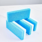 Generic 4 Pcs blue foot pumice stone set front view