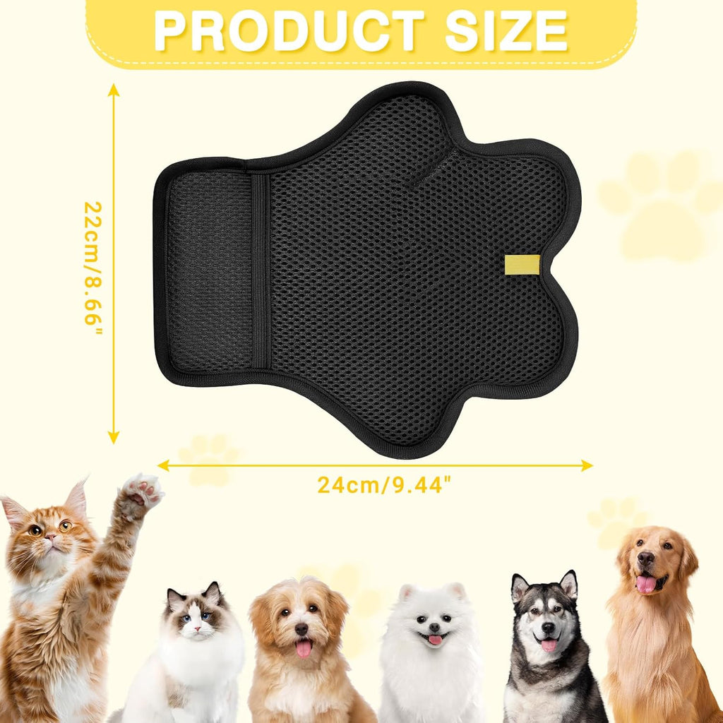 Pet hair removal mitt cleaning cat fur off bed sheets and bedding
