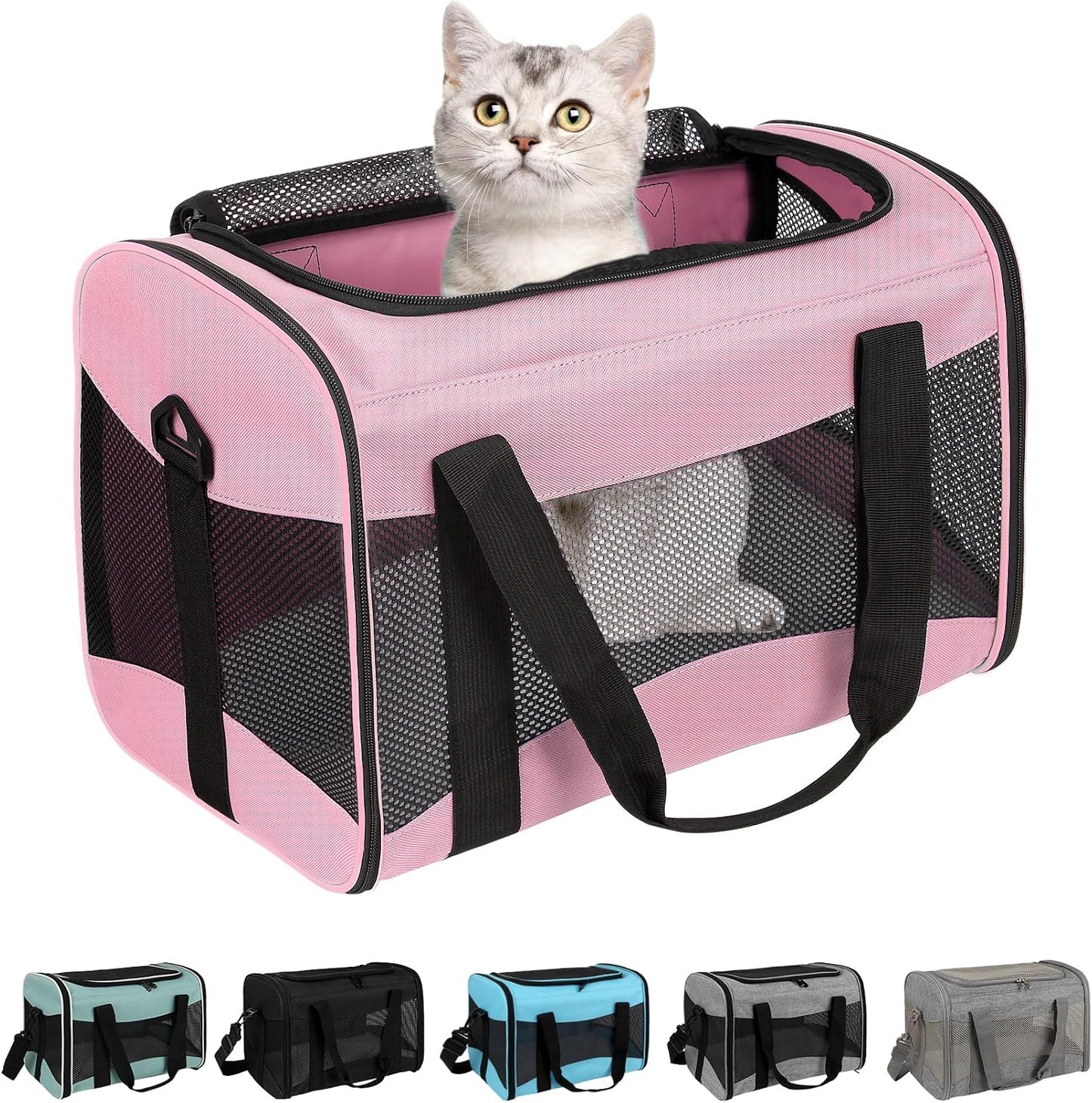 Small Animal Travel, Carrier for Hedgehog Rat Parrot Bird Guinea Pig, Lizards Carrier, Soft Sided Travel Carrier Portable Guinea Pig Up to 10 Lbs (15 * 10 * 10, Green) - Image 13