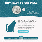 Odorless and tasteless allergy and infection relief pills by BestLife4Pets for kittens.